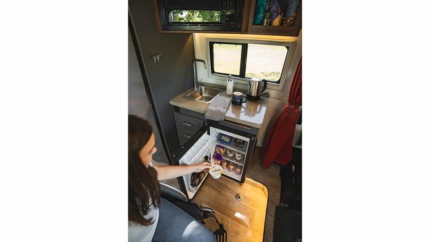 Refrigerator inside the Roam