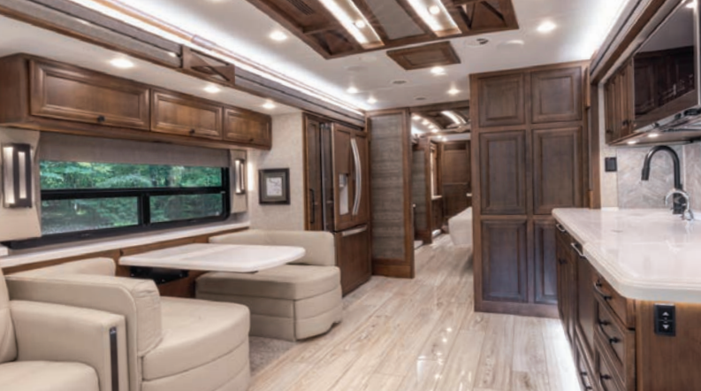 Cabin space in the 2025 Tiffin Allegro Bus