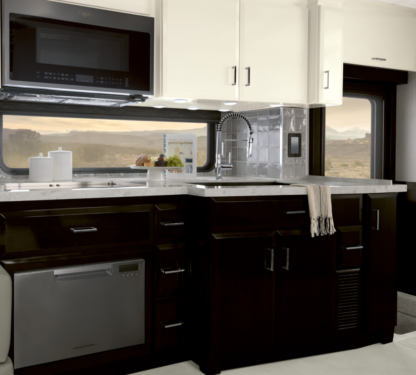 Galley inside the Supreme Aire