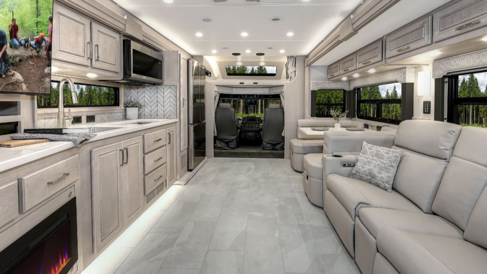 A back to front interior view of the 2026 Renegade Verona LE