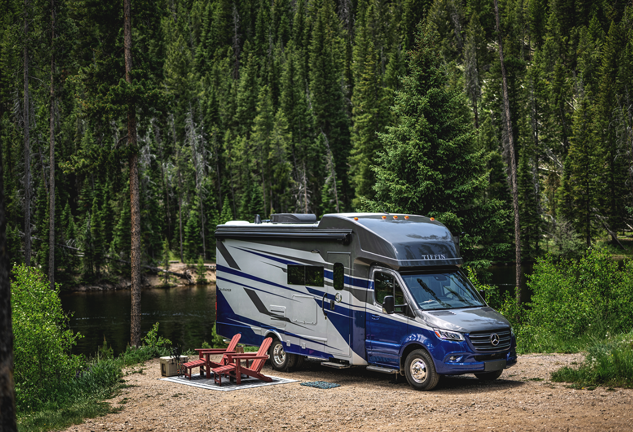 Wayfarer in a forest setting