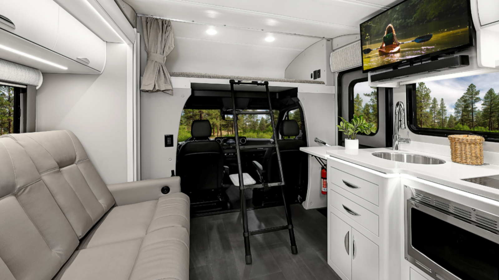 Interior front image of the cockpit inside the 2026 Renegade Vienna