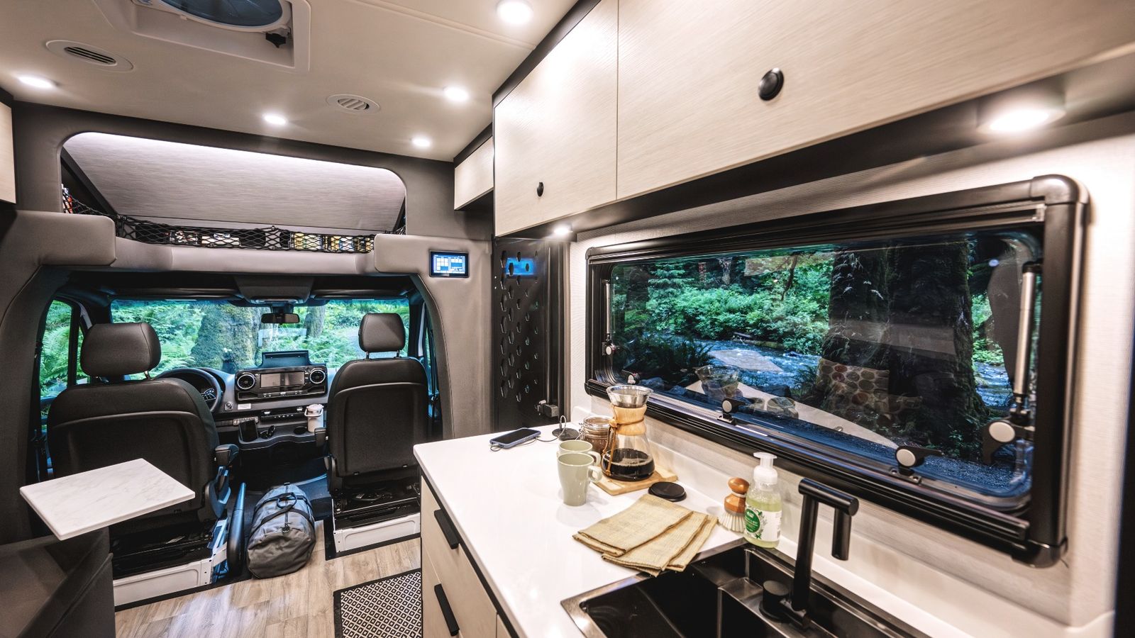 Galley and cab in the 2026 Open Trail