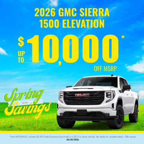 Up to $10,000 Off MSRP on the 2026 GMC Sierra Elevation