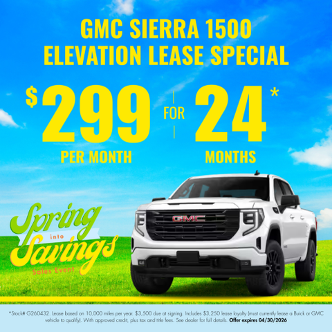GMC Sierra 1500 Elevation Lease Special