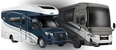 Two RVs side by side