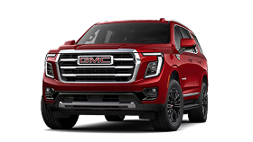 A red GMC Yukon