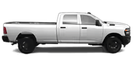 White RAM 3500 pickup