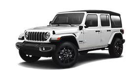 White Jeep wrangler 4xe