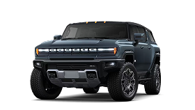 A blue Hummer EV SUV